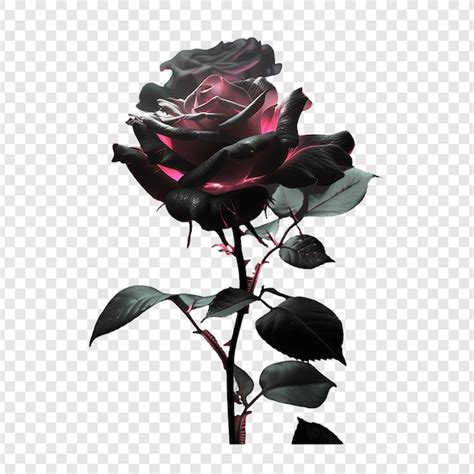 A Purple Rose With The Word Quot Rose Quot On It Premium AI Generated PSD