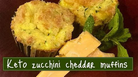 Savory Zucchini Cheddar Muffins Keto And Low Carb Youtube