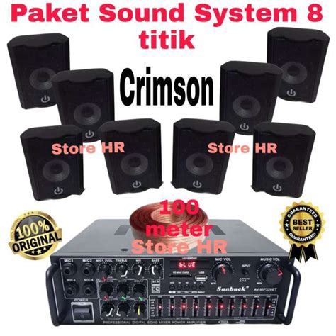 Jual Paket Sound System Indoor Untuk Cafe Dan Restoran Isi 8 Unit