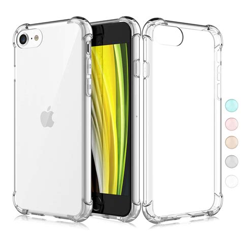 Njjex IPhone 7 Plus 8 Plus Clear Case Crystal Transparent Shock