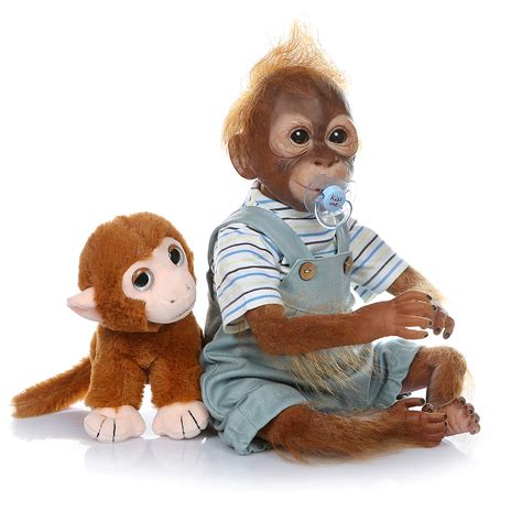 Buy Zero Pam Realistic Monkey Baby Reborn Dolls Reborn Animals Apes ...