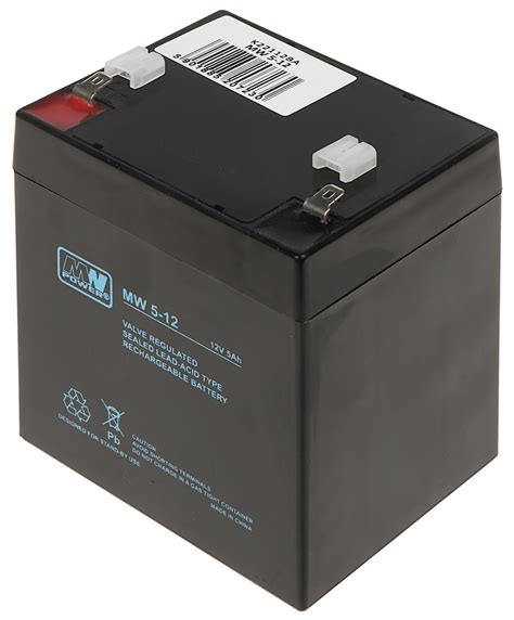 Battery 12v5ah Mw Battery Capacity Up To 9ah Delta