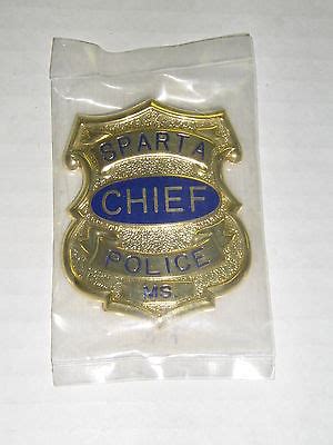 In the Heat of the Night - Sparta MS. Police Chief Badge & Patch Bill Gillespie | #504804083