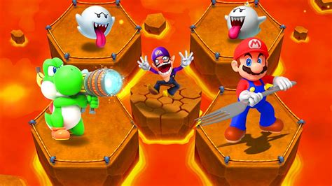 Mario Party Island Tour Minigames Waluigi Vs Yoshi Vs Boo Vs Mario