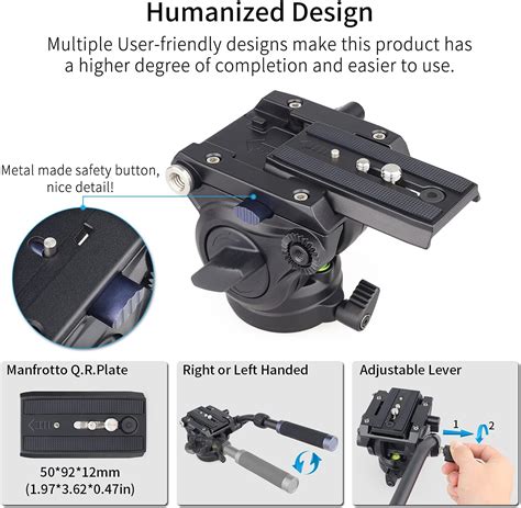 Tr Pode Para C Mara De Video Fluid Head Innorel F Cabezal Fluido