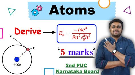 Atoms Derive An Expression For Energy Of Nth Stationary Orbit Of