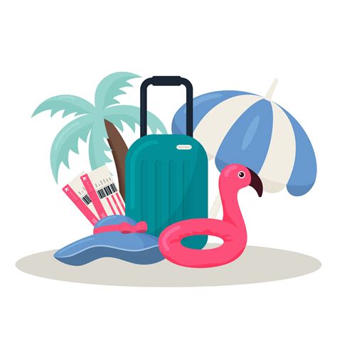 Summer Holiday Clip Art 23206150 Vector Art At Vecteezy