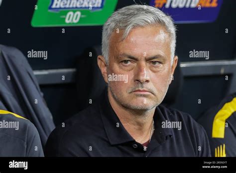 Budapest Hungary St May Coach Jose Mourinho Of As Roma Seen