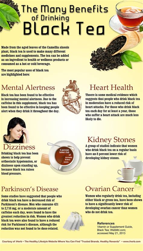 The Many Benefits Of Drinking Black Tea Infographic Tea Infographic