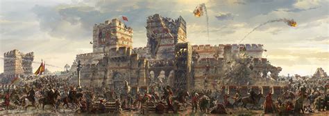 Conquest Of Constantinople By The Turks Panorama On Behance