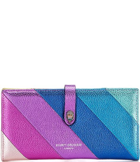 Kurt Geiger London Rainbow Stripe Leather Bifold Wallet Dillard S