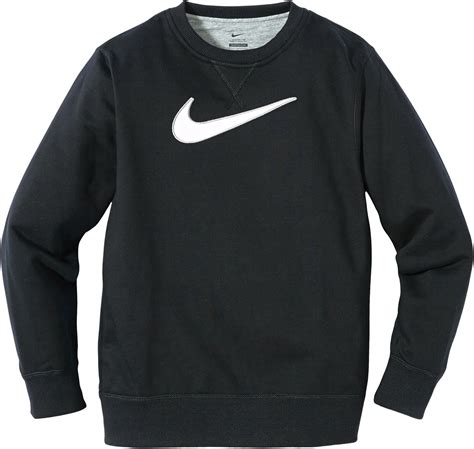 Nike Pull Junior Score Swoosh FT Noir Noir Blanc S Amazon Fr Sports