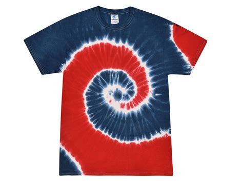 Red White Blue Tie Dye T Shirt Tie Dye Space