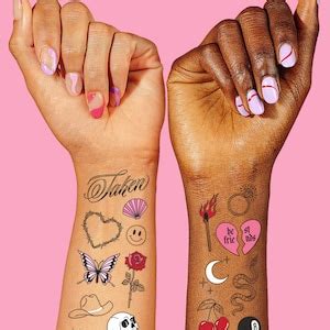 Xo Fetti Realistic Bachelorette Temporary Tattoos 100 Foil Styles Bach