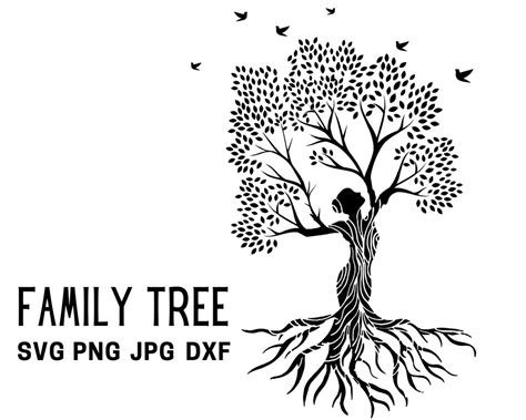 Tree Of Life Svg Tree With Queen Svg Tree With Roots Svg Tree Of