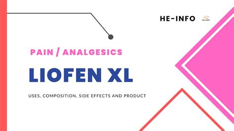 Liofen Xl Uses Composition Side Effects And Product Baclofen