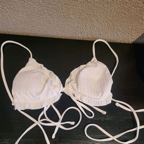Ubrukt Hvit Bikini Tise