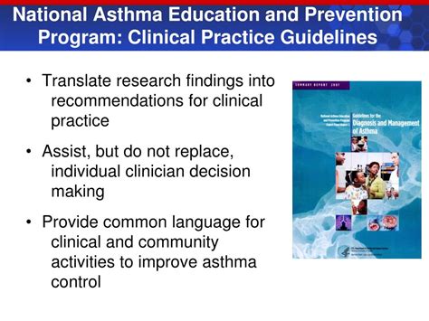 Ppt National Asthma Education And Prevention Program Evidence Based Clinical Practice