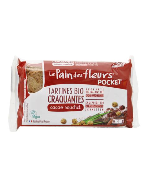 Le Pain Des Fleurs Crunchy Organic Toast With Cocoa And Tiger Nut By