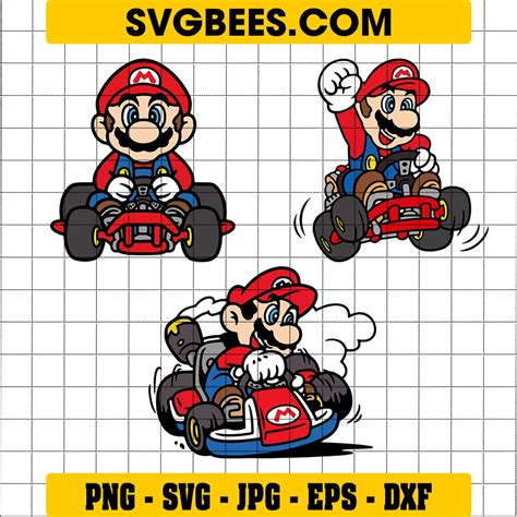 Shop Mario Svg Designs Png Eps Files Svgbees