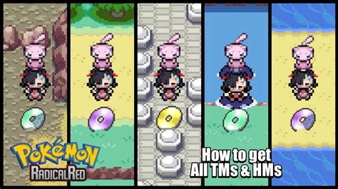 Pokemon Radical Red All Tm Hm Move Tutor Locations Youtube