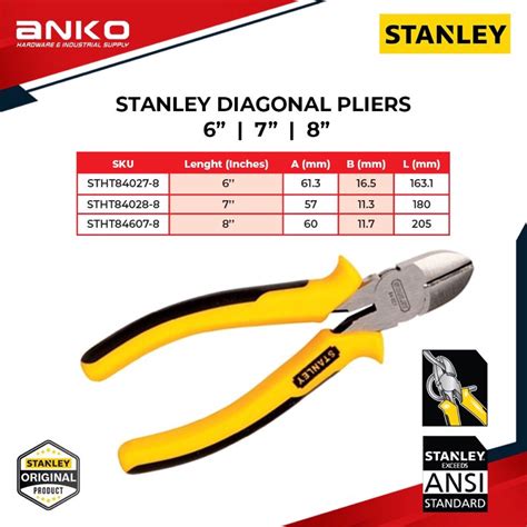 Stanley Diagonal Cutting Pliers Shopee Malaysia