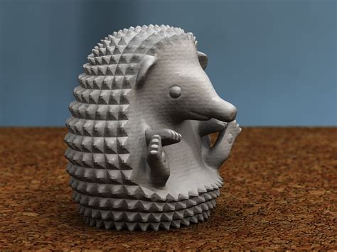 Free Stl File Hedgehog Sitting 🦔 ・3d Printing Idea To Download・cults