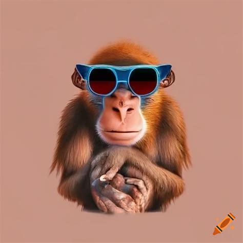 Cool Monkey Wearing Sunglasses