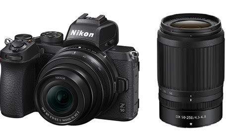 Nikon Z 50 Mirrorless Digital Camera with 16-50mm and 50-250mm Lenses ...