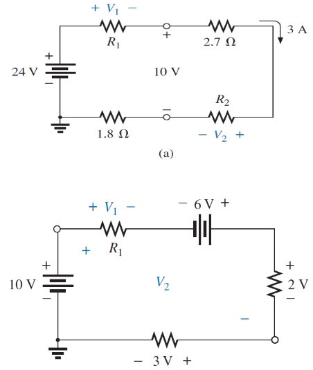 Solved A State Kirchhoffs Voltage Law KVL B Using Chegg