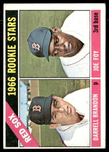 1966 Topps 456 Red Sox 1966 Rookie Stars Darrell Brandon Joe Foy Ebay