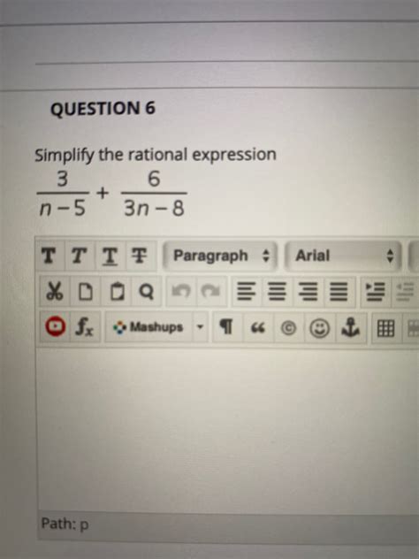 Answered Simplify The Rational Expression 3 6 Bartleby