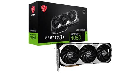 MSI GeForce RTX 4080 VENTUS 3X OC 16GB GDDR6X - Graphics Card | MSI RTX ...