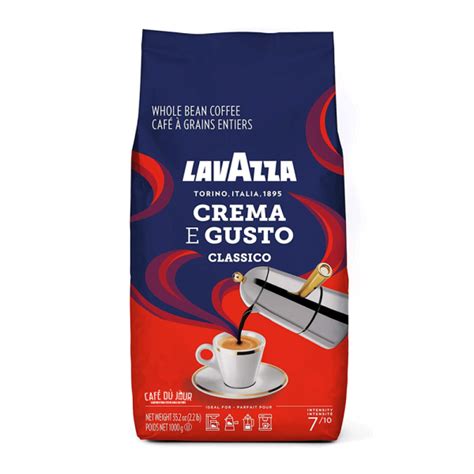 Lavazza Crema e Gusto Classico coffee beans Café du Jour