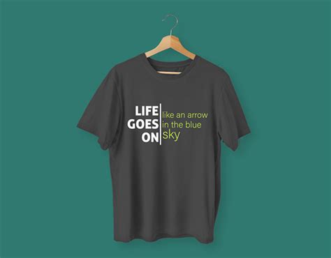 Minimalist T Shirt Design Behance