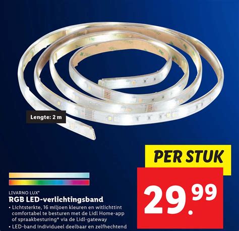 Livarno Lux RGB Led Verlichtingsband Aanbieding Bij Lidl 1Folders Nl