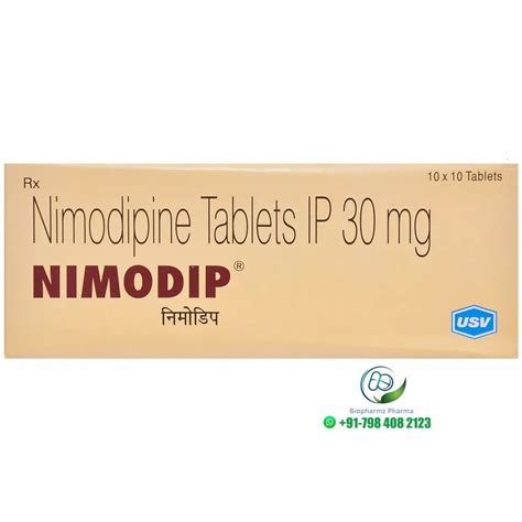 Nimodipine Tablet At Best Price In India