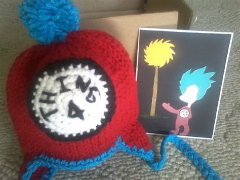 Knitted Dr Seuss Thing Hat By Liz Miller The Card Is Paper Pieced