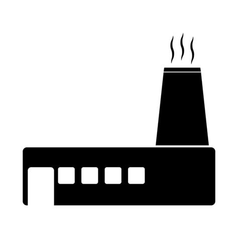 Premium Vector Factory Building Icon Vector