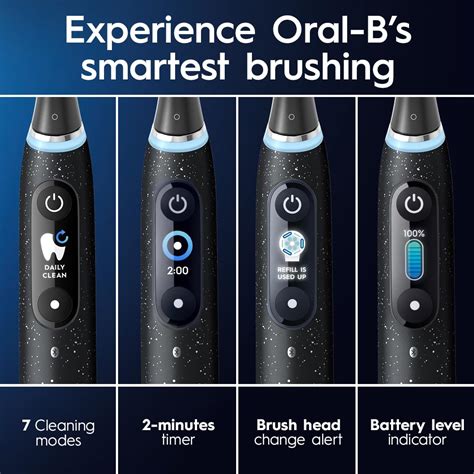 Oral B IO Series 10 Rechargeable Electric Toothbrush Cosmic Black With