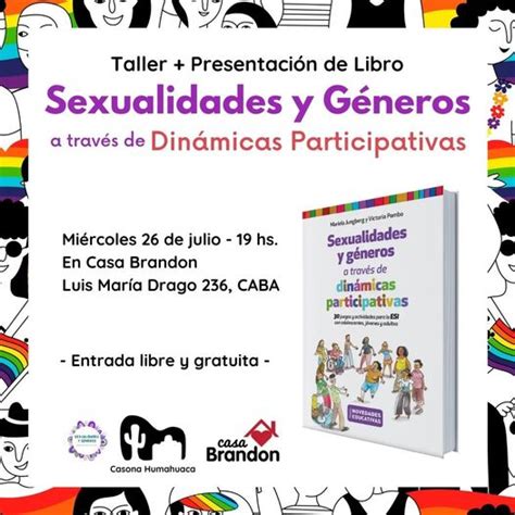 Presentación Del Libro Sexualidades Y Géneros A Través De Dinámicas Participativas Brandon