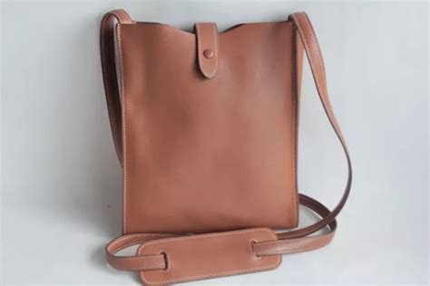 Hermes Sac Pochette Uniforme Bandouli Re Cuir Marron Eur