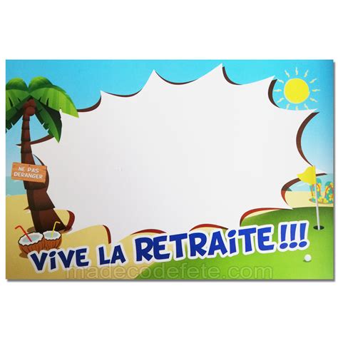 Grand Poster Livre D Or Vive La Retraite