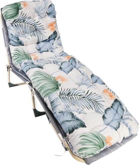 Wawofun Sun Lounger Cushions Only Garden Sunlounger Cushions X Cm