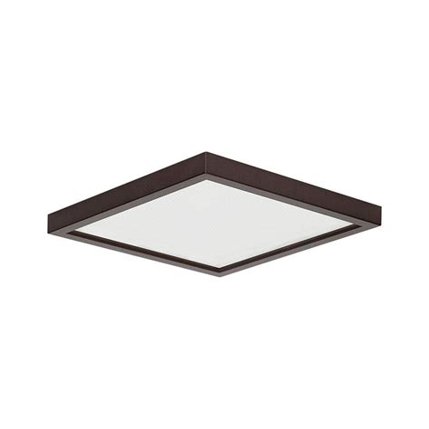 Amax Lighting Square Slim Disk Length 5 5 In Bronze Square Fixture 3000k New Construction