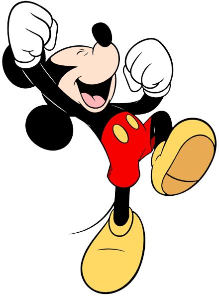 Mickey Cheering Jumping Mickey Mouse Art Mickey Mouse Images