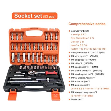 Neue Auto Reparatur Tool Kit Teile Satz Zoll Steckschl Ssel