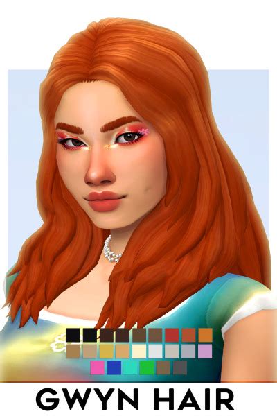 GWYN HAIR BY IMVIKAI BASE GAME COMPATIBLE 24 EA SW Tumbex