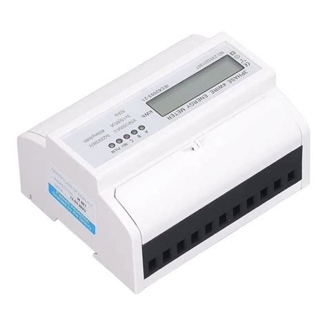 Compteur D Énergie Triphasé À Quatre Fils 3X15A Dc3X220V 380V Moniteur