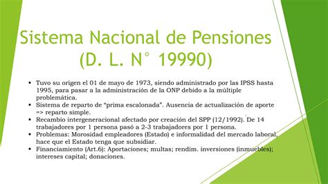 SISTEMA NACIONAL DE PENSIONES Y SISTEMA PRIVADO DE Pptx